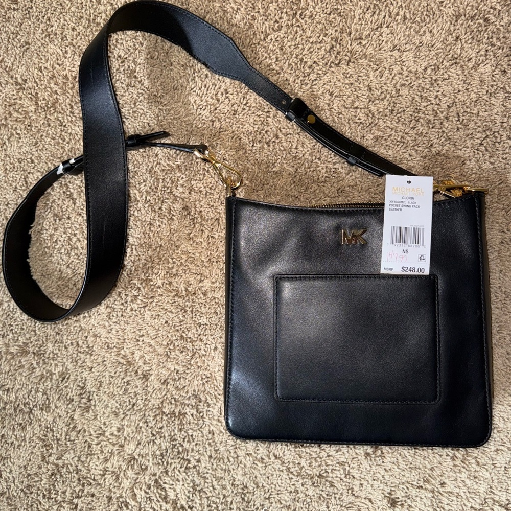 Michael Kors Black Leather Bag